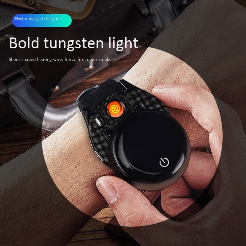 Multi Function Smart Watch Wristband Rechargeable Cigarette Lighter Multi Function Smart Watch Wristband Rechargeable Cigarette Lighter